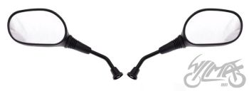 Tahavaatepeegli komplekt MH014 SR M10 CN, must