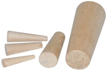 wood cone plugs, 10 pieces