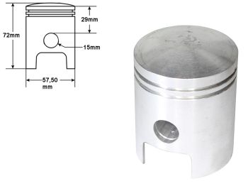 TŁOK MZ ETZ 150 57,50mm 3 SZLIF WĘGRY