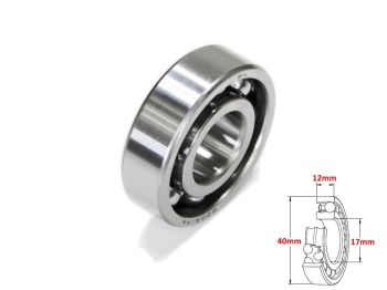 ŁOŻYSKO 6203 17x40x12 WAŁKA SPRZĘGŁA ATV150 GY6-150 DIABLO FUXIN