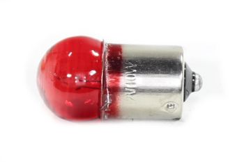 ŻARÓWKA 12V 10W BA15S CZERWONA OP.10 szt. WB