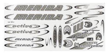 ROWER NAKLEJKA MERIDA SZARA 330x160mm KAT-KR4