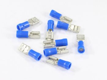 KONEKTOR ŻEŃSKI 6.3x0.8 KOŃCÓWKA PŁASKA IZOLOWANA 1.5-2.5mm KPL. 10szt.