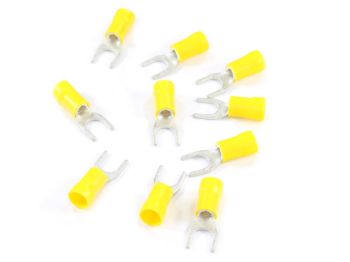 KOŃCÓWKA WIDEŁKOWA M6 IZOLOWANA 6,4mm 4-6mm 10szt.
