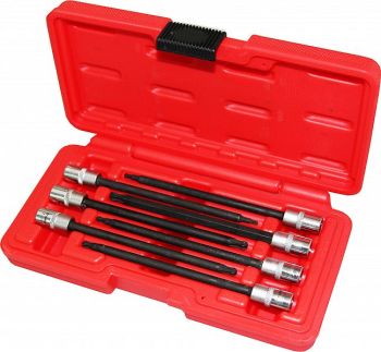 7-OS. 1/4" PIKKADE TORX PADRUNOTSIKUTE KOMPL. T10-T40. KUULOTSAGA TRIUMF