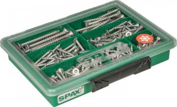 245-OS. PUIDUKRUVIDE KOMPLEKT. 7 SUURUST. TSINK. WIROX. KOHVRIS SPAX