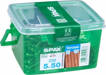 TERRASSIKRUVI 5X50 RST. T25. 4CUT LÕIKEOTS (230TK) MADE IN GERMANY SPAX