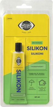 PLASTIC PADDING SILIKON TIHENDUSSILIKOON/LIIM LÄBIPAISTEV 40ML