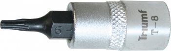 1/4" PADRUNOTSIK TORX LÜHIKE T8 TRIUMF