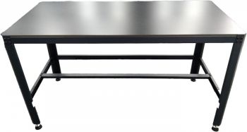 TÖÖLAUD 2MM TERASRAAM/1000KG "BLACK EDITION". 12MM HD-VINEERPLAAT. 1565X770X890MM JBM