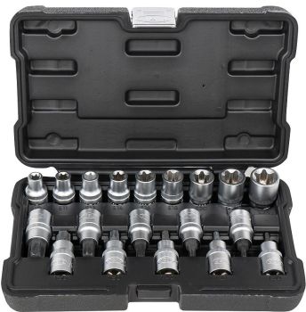 19-OS. 1/2" TORX OTSIKUTE E-PADRUNITE KOMPL. T30-T70. E10-E24 JBM*