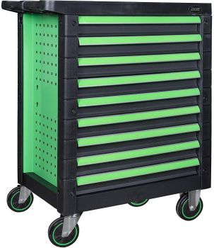 TÖÖRIISTAKÄRU TÜHI "9 GREEN-BLACK" 9-SAHTLIT (VÕRDSE KÕRGUSEGA) JBM