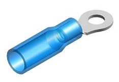 TERMOKAHANEV JUHTMEOTSIK AVAGA/SILMUSKLEMM SININE Ø5.3MM. 1.5-2.5MM² BLISTER 10TK M+