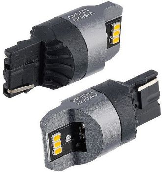 12/24V T20D LED PIRN WY21W NONPOLAR CANBUS ORANZ BLISTER 2TK VISION