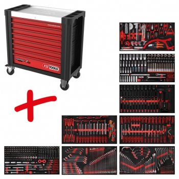 564-OS. TÖÖRIISTAKÄRU TÖÖRIISTADEGA PERFORMANCEPLUS P25 8-SAHTLIGA KS TOOLS