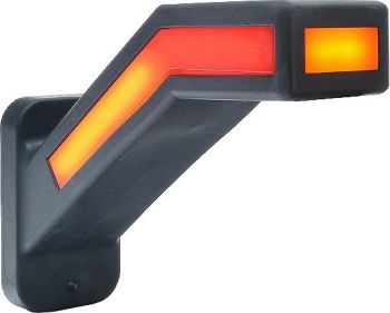 SARVTULI LED KÕVER 45° 185MM VASAK 12-24V DÜNAAMILISE SUUNATULE FUNKTSIOONIGA