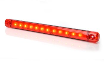 KÜLJETULI LED PIKK PUNANE 9-LED 12/24V (238MM) 72LM