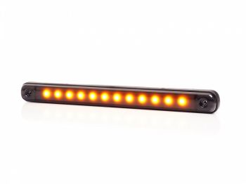 KÜLJETULI LED PIKK KOLLANE TUMEDA KLAASIGA 238X20MM 12/24V