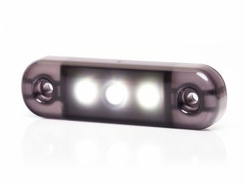 KÜLJETULI LED 12/24V VALGE TUMEDA KLAASIGA 3-LED 84X25X11MM