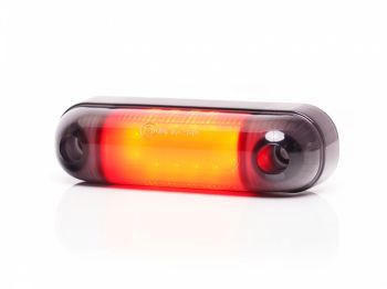 KÜLJETULI LED 12/24V PUNANE TUMEDA KLAASIGA12-LED 84X25X11MM