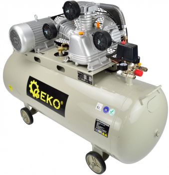 KOLBKOMPRESSOR KOLME SILINDRIGA 200L PAAK. 8BAR. 3KW 400V GEKO