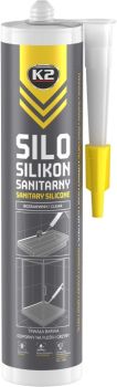K2 SILO SANITARY SILICONE CLEAR SANITAARSILIKOON VÄRVITU 300ML/PADRUN