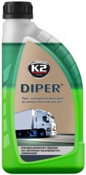 K2 DIPER KAHEKOMPONENTNE PUHASTUSVAHEND 1L KONTS