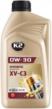 K2 0W30 SYNTHETIC XV C3. LL-04. MB 229.52. C30. VW 504 00 507 00 1L (TÄISSÜNT.)