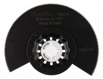 MULTITOOL SEGMENT SAETERA 85MM TMA045. BIM. SL. PUIDULE JA METALLILE MAKITA