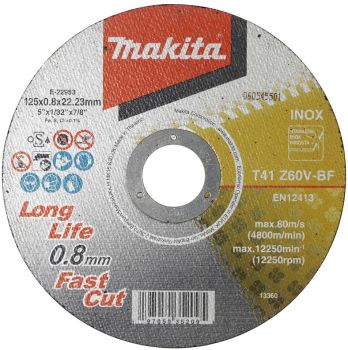LÕIKEKETAS 125X0.8MM Z60U-BF. RST/METALL MAKITA