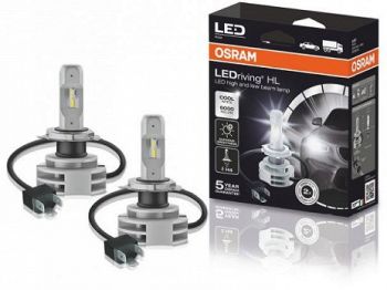 12V/24V H4 LED PIRNIDE KOMPLEKT 14W P43T 6000K GEN.2 2TK OSRAM