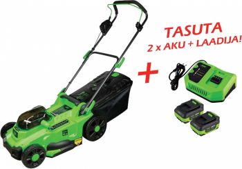 AKUMURUNIITJA 800W/40V + 8.0AH AKUPAKK (4.0+4.0AH) + LAADIJA JBM