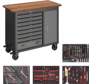 256-OS. TÖÖRIISTAKÄRU TÖÖRIISTADEGA "SERIES L+WOOD" H1018MM ERGONOMIC VIGOR