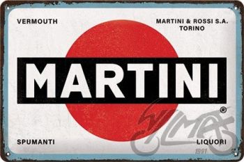 TABLICA PLAKAT 20x30 MARTINI LOGO WHITE 22346