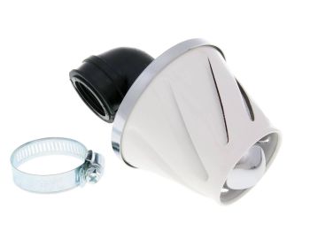 air filter Helix power 28-35mm carburetor connection (adapter) white