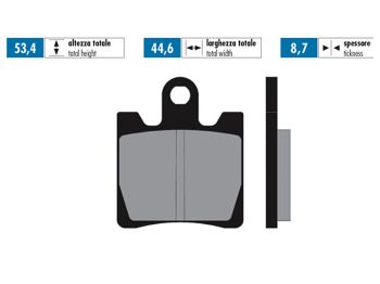 brake pads Polini organic for Suzuki AN Burgman 250, 400 -2006