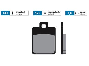brake pads Polini sintered for Gilera Piaggio Vespa