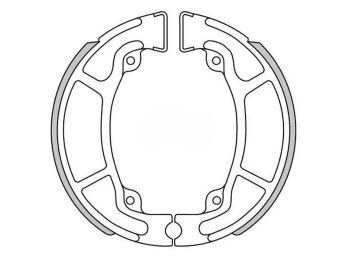 brake shoe set Polini 125x25mm w/ springs for drum brake for Honda NES, SES, PCX, SH