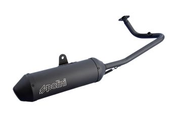 exhaust Polini Sport black matt for Peugeot Kisbee 50 ie 4T Euro5 2021-