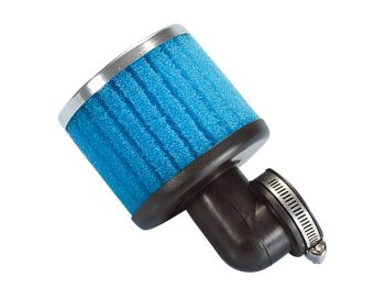 air filter Polini D.38 Special long air box 38mm 90° blue