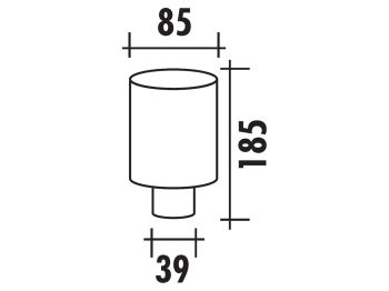 air filter Polini Evolution 39mm for PHBG carburetor