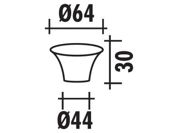intake cone / bell mouth Polini D.44.0 carburetor connection 44mm