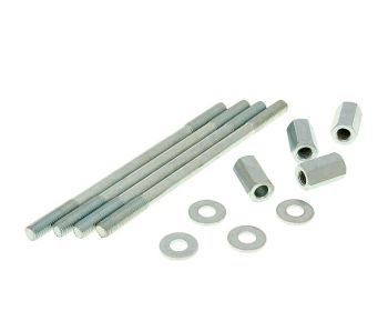 cylinder bolt set incl. nuts M7x120mm - 4 pcs each for Derbi EBE, EBS