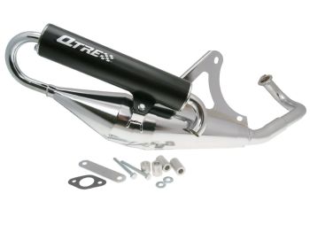 exhaust Tecnigas Q-Tre chrome for Kymco, SYM horizontal AC
