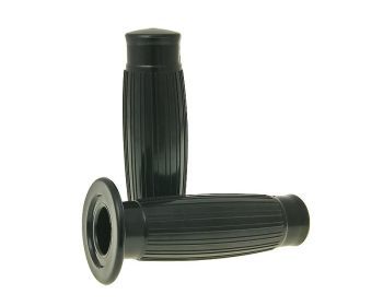 handlebar rubber grip set classic style black