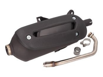 exhaust Tecnigas New Maxi 4 for Aprilia Sport City 125, Scarabeo 125, 200, Piaggio Beverly, Carnaby 125, 200