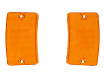 front turn signal lens set complete for Vespa PK 50, 125, Vespa N, Vespa V
