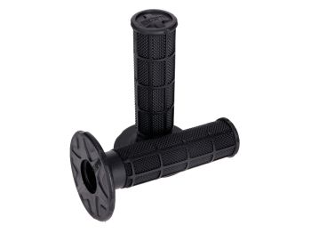 handlebar rubber grip set ProTaper Single Density Half Waffle black
