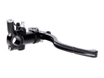 front brake master cylinder radial, w/ external brake fluid reservoir, black for 22mm handlebar