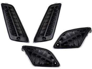 turn signal set front and rear Moto Nostra dynamic LED running light smoked for Vespa GT, GTL, GTV, GTS 125-300